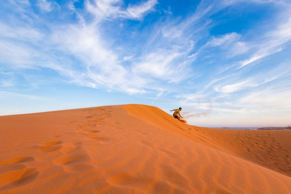 Dune de Sable Rouge à Mui Ne au Vietnam